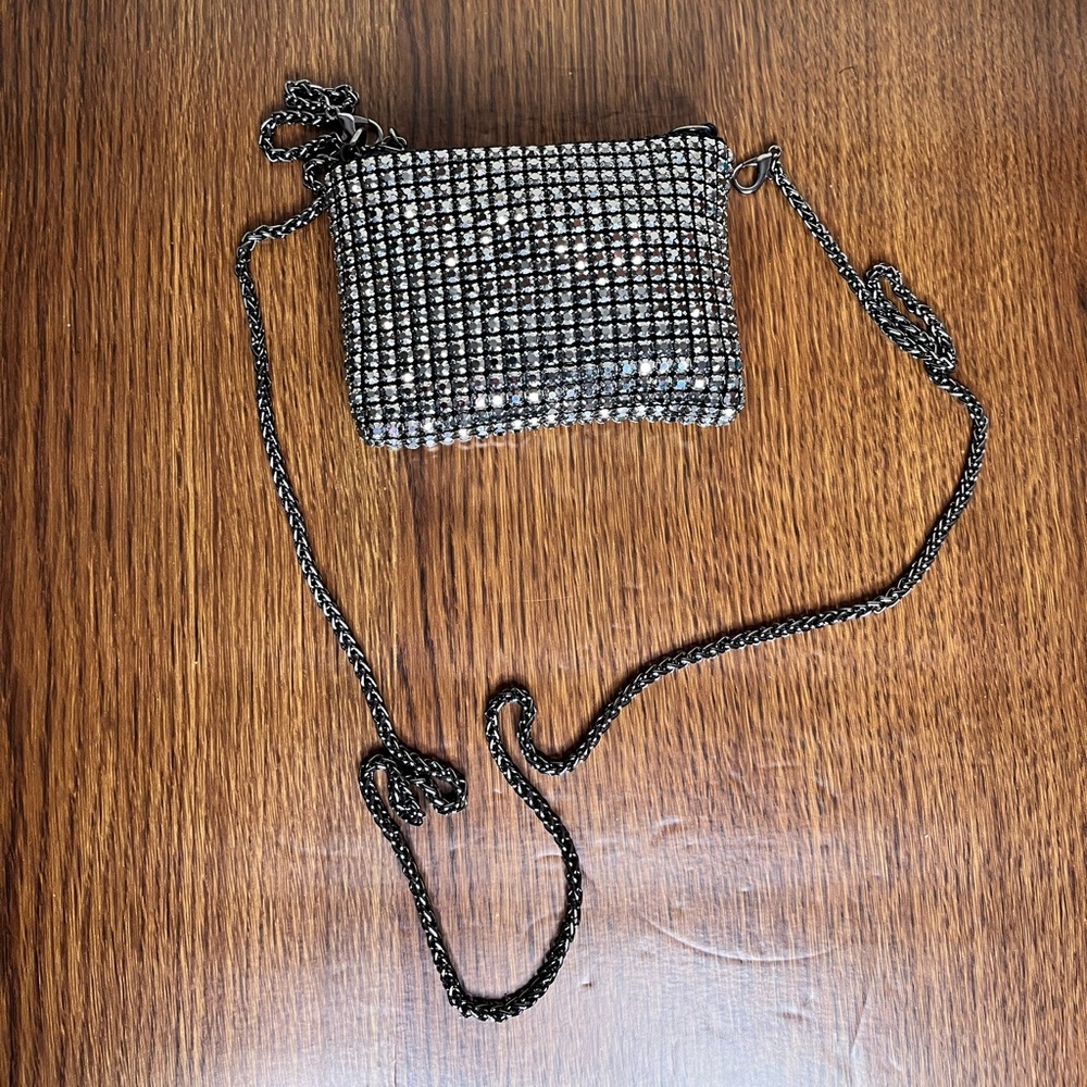 Mini Rhinestone Card Crossbody